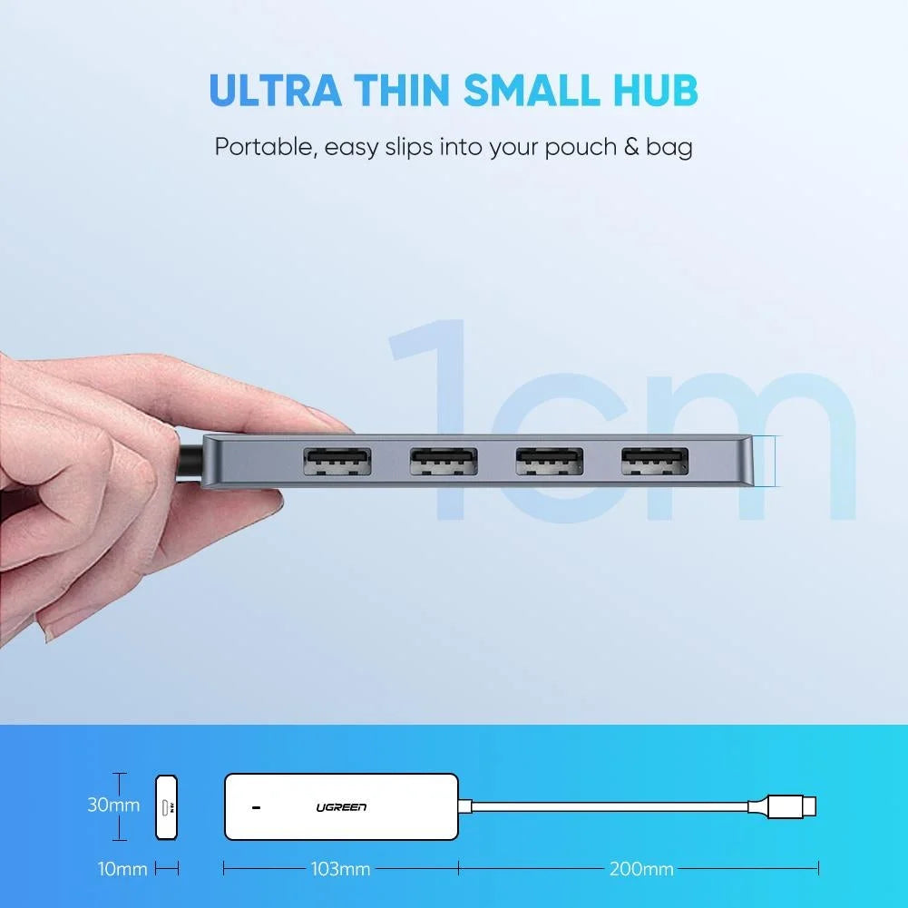 USB 3.0 Hub 4-Port with Micro USB Power Supply (70336)