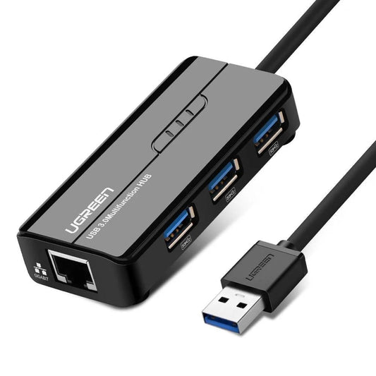 USB 3.0 Hub with Gigabit Ethernet Adapter - 20265
