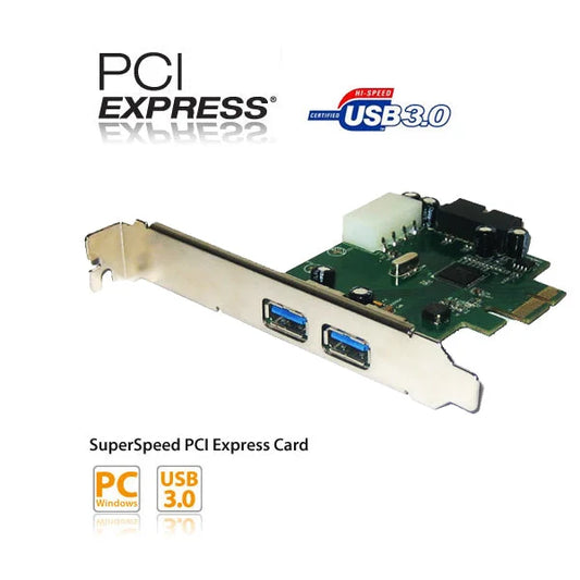 USB 3.0 PCI-Express Card 4 Port (2 External + Dual Internal