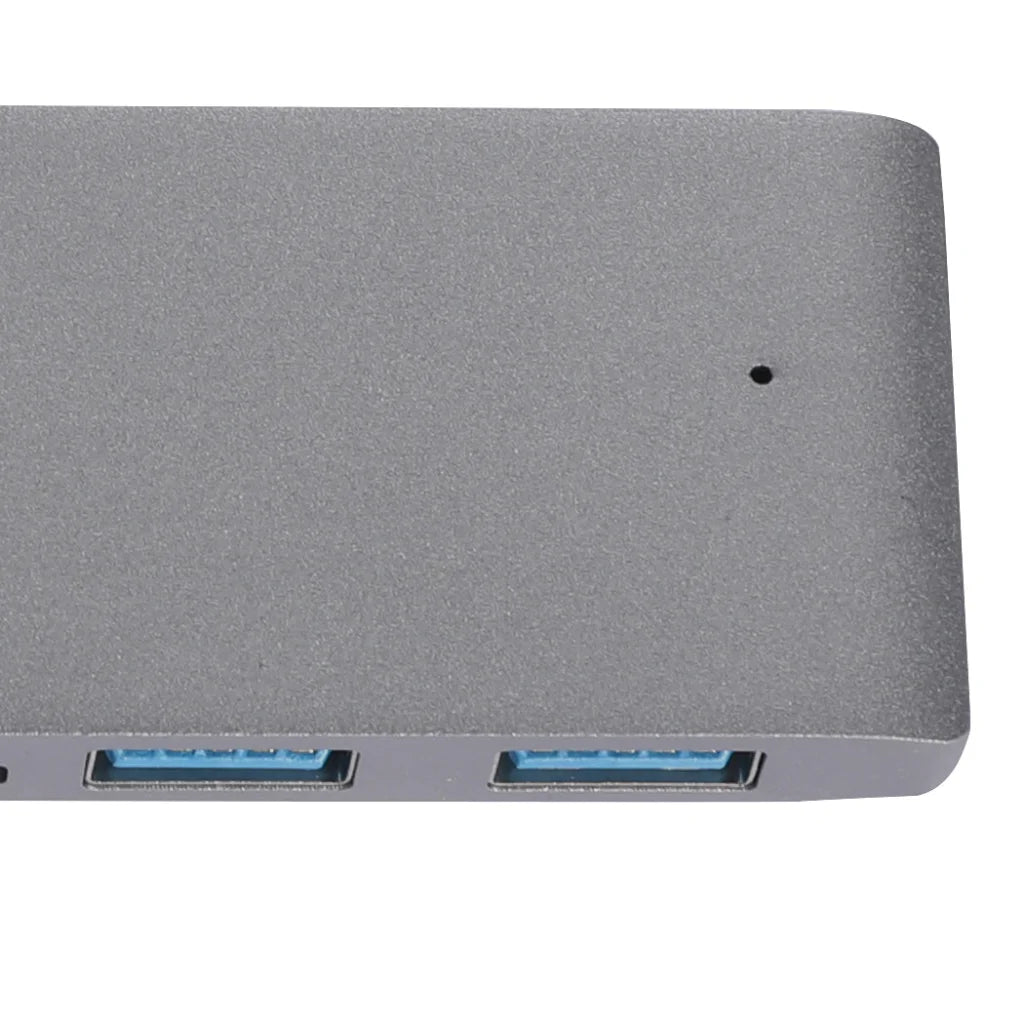 USB 3.0 Type-C HUB 6 Port Powered Adapter Grey-1975420424137347077