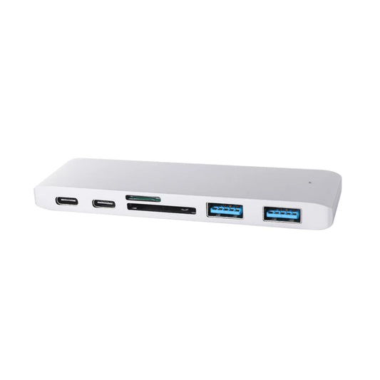 USB 3.0 Type-C HUB 6 Port Powered Adapter Silver-1975420424313507841