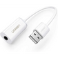 USB-A Male to 3.5mm Aux Cable - White
