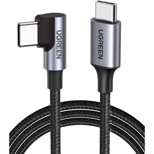 USB-C 2.0 to Angle USB-C Cable 3M - Black (80714)