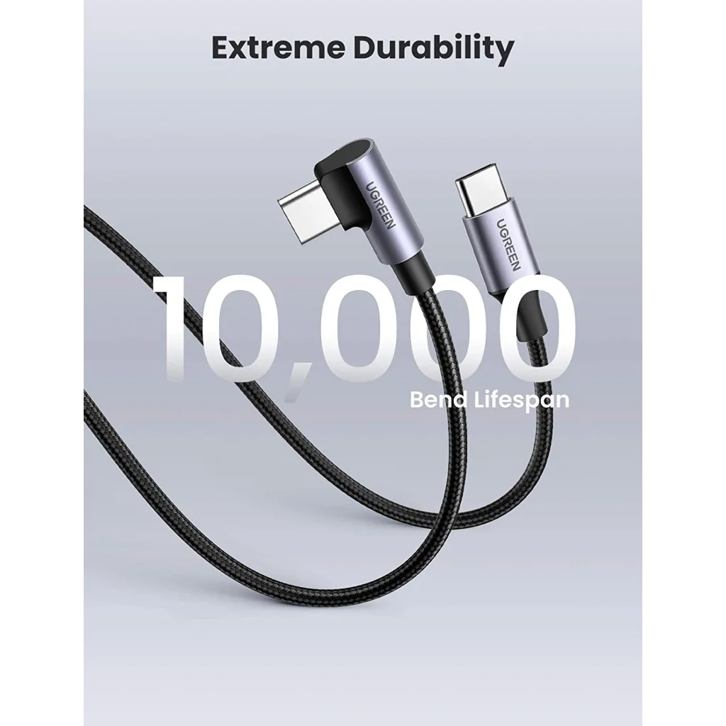 USB-C 2.0 to Angle USB-C Cable 3M - Black (80714)