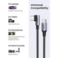 USB-C 2.0 to Angle USB-C Cable 3M - Black (80714)