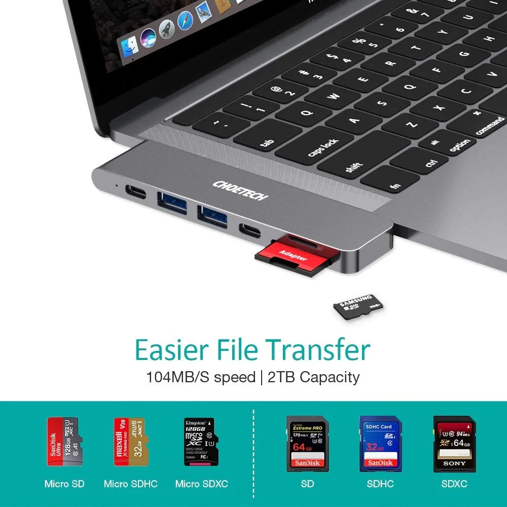 USB-C 7-in-1 Expand Docking Station Hub for MacBook Pro