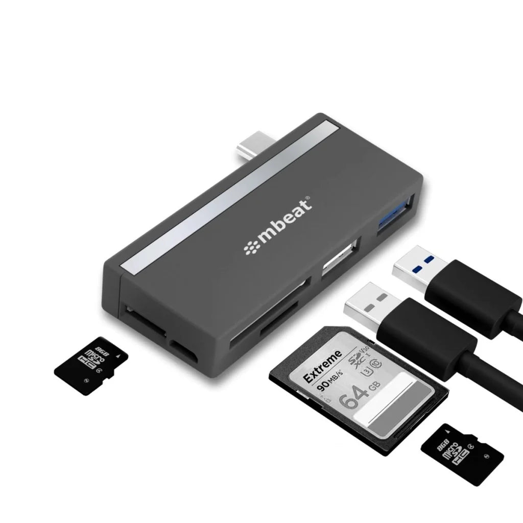 USB-C Hub MBEAT Essential 5-In-1 - USB 2.0 3.0 SD/TF Card