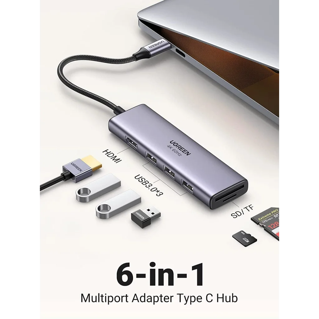 USB-C Hub Premium 6-in-1 - 60383