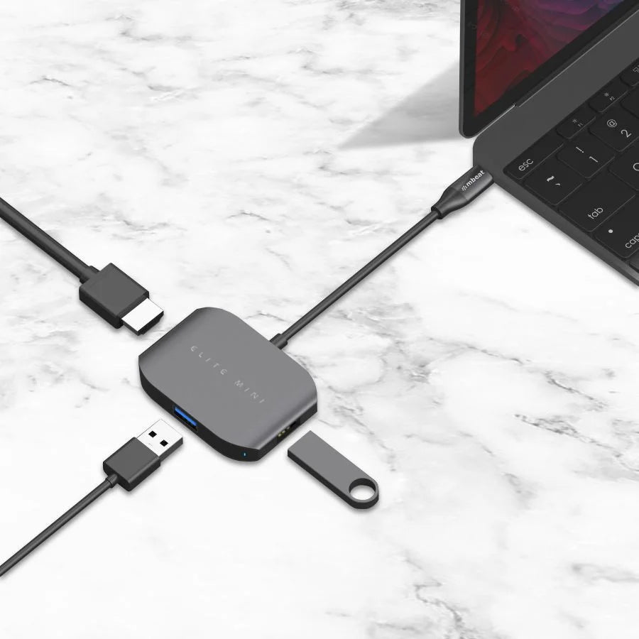USB-C Multi-Port Adapter (HDMI + USB 3.0 + USB 2.0) - Space