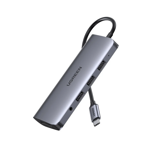 USB-C to 3*USB 3.0 A + HDMI + VGA + RJ45 Gigabit + SD/TF