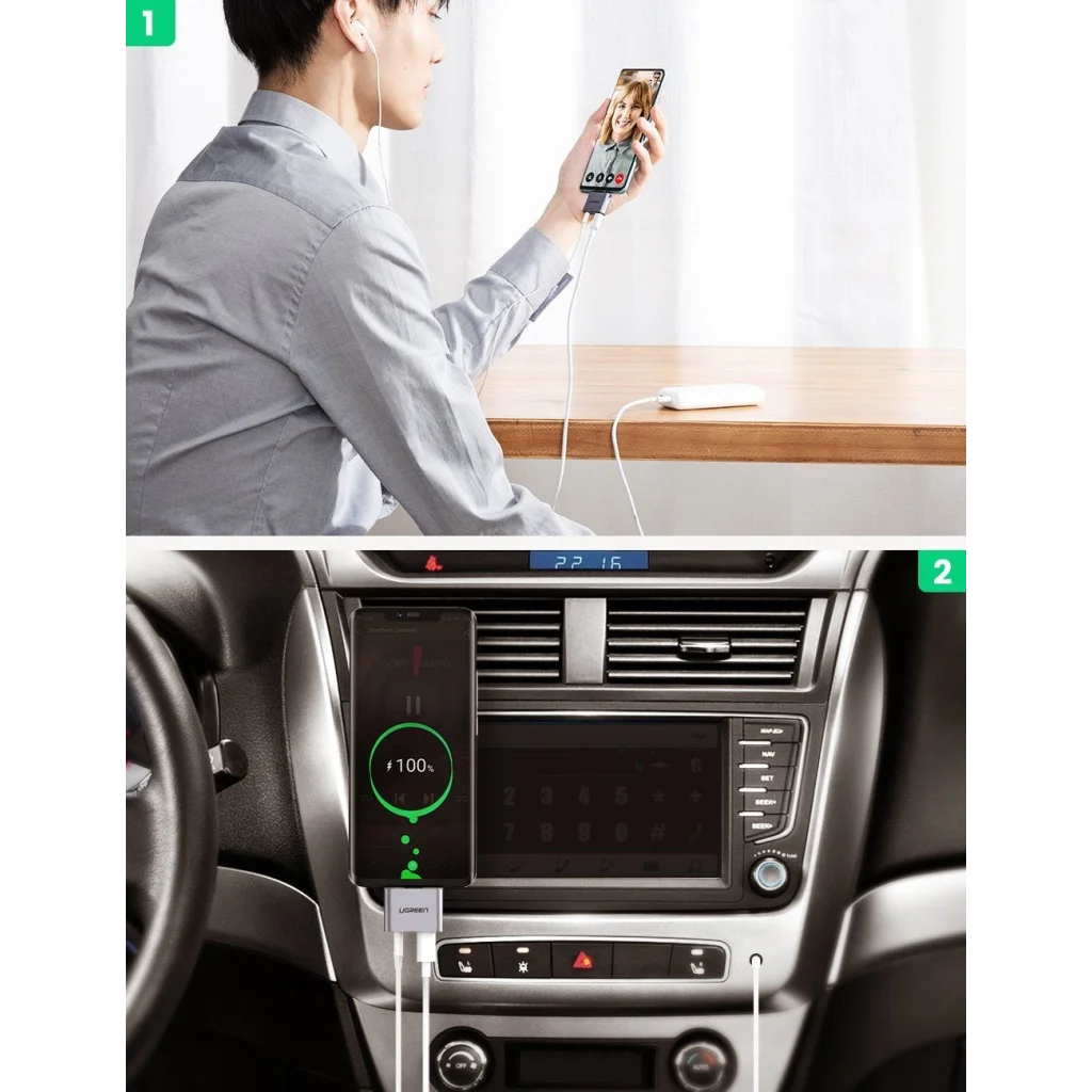 USB-C to C and 3.5mm Adapter 2-in-1 - 70312