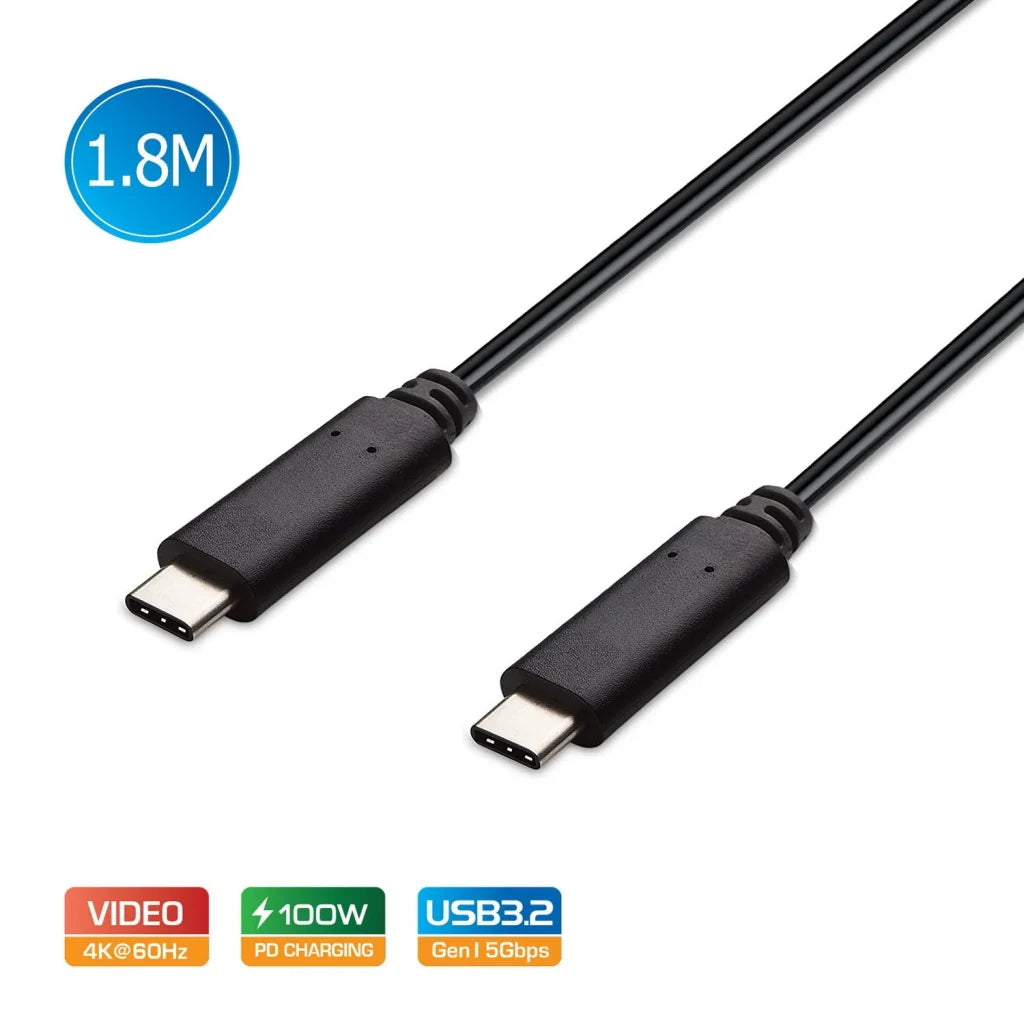 USB-C to USB-C Cable CA519 USB 3.2 Gen1 5A 100W PD 4K@60Hz