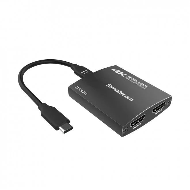 USB-C to Dual HDMI MST Adapter DA330 4K@60Hz with PD Output