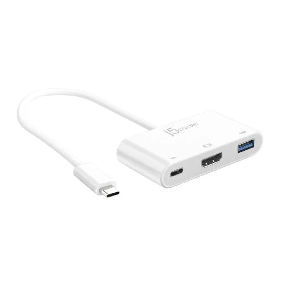 USB-C to HDMI & USB 3.0 Adapter with Power Delivery Hub