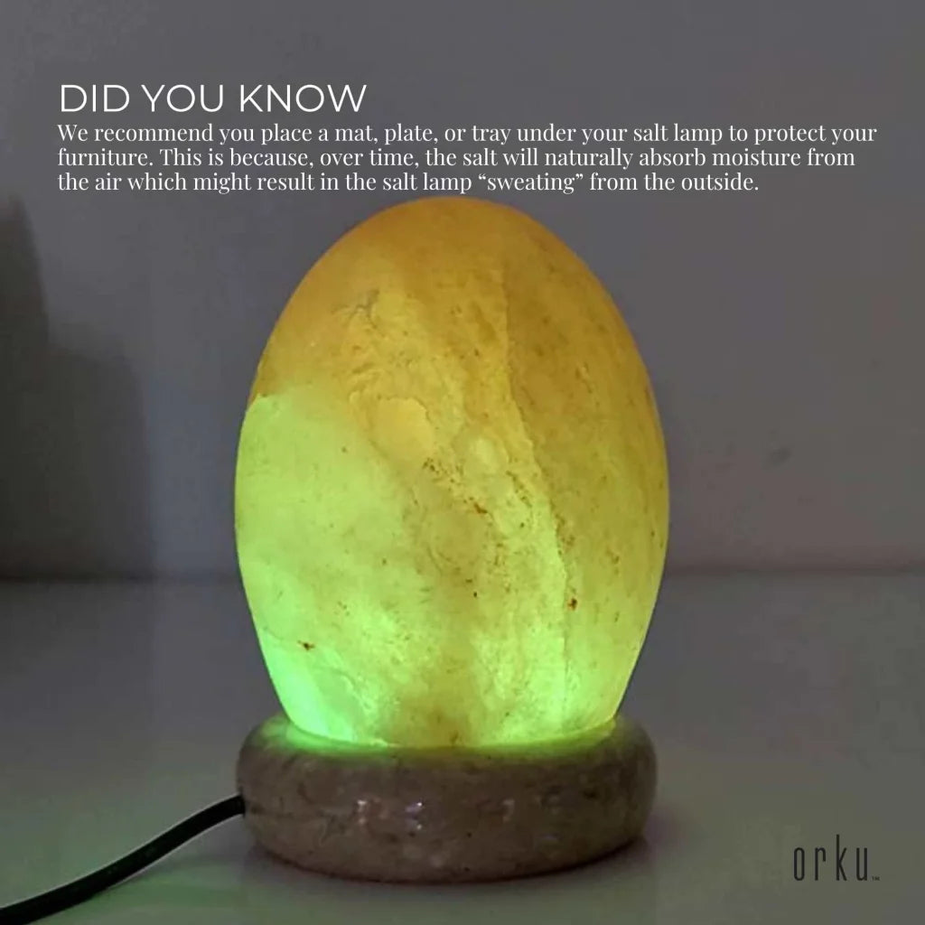 USB Colour Changing Egg Shape Himalayan Pink Salt Lamp
