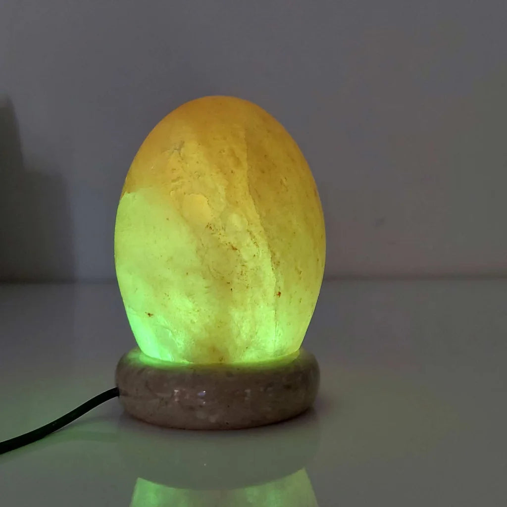 USB Colour Changing Egg Shape Himalayan Pink Salt Lamp