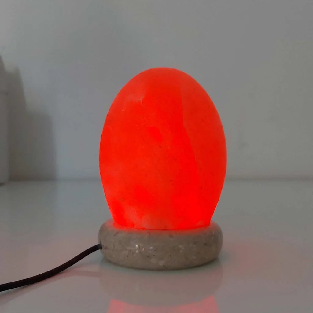 USB Colour Changing Egg Shape Himalayan Pink Salt Lamp