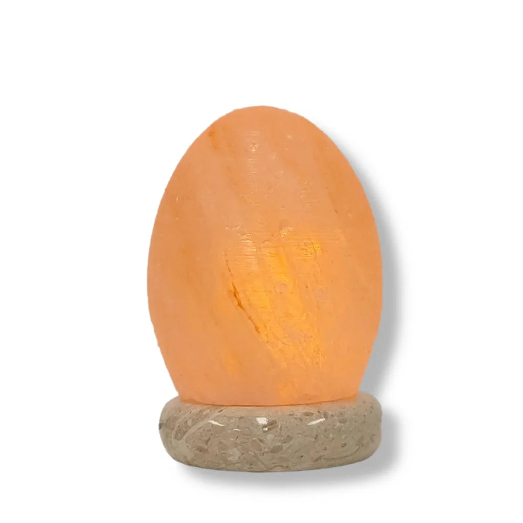 USB Colour Changing Egg Shape Himalayan Pink Salt Lamp