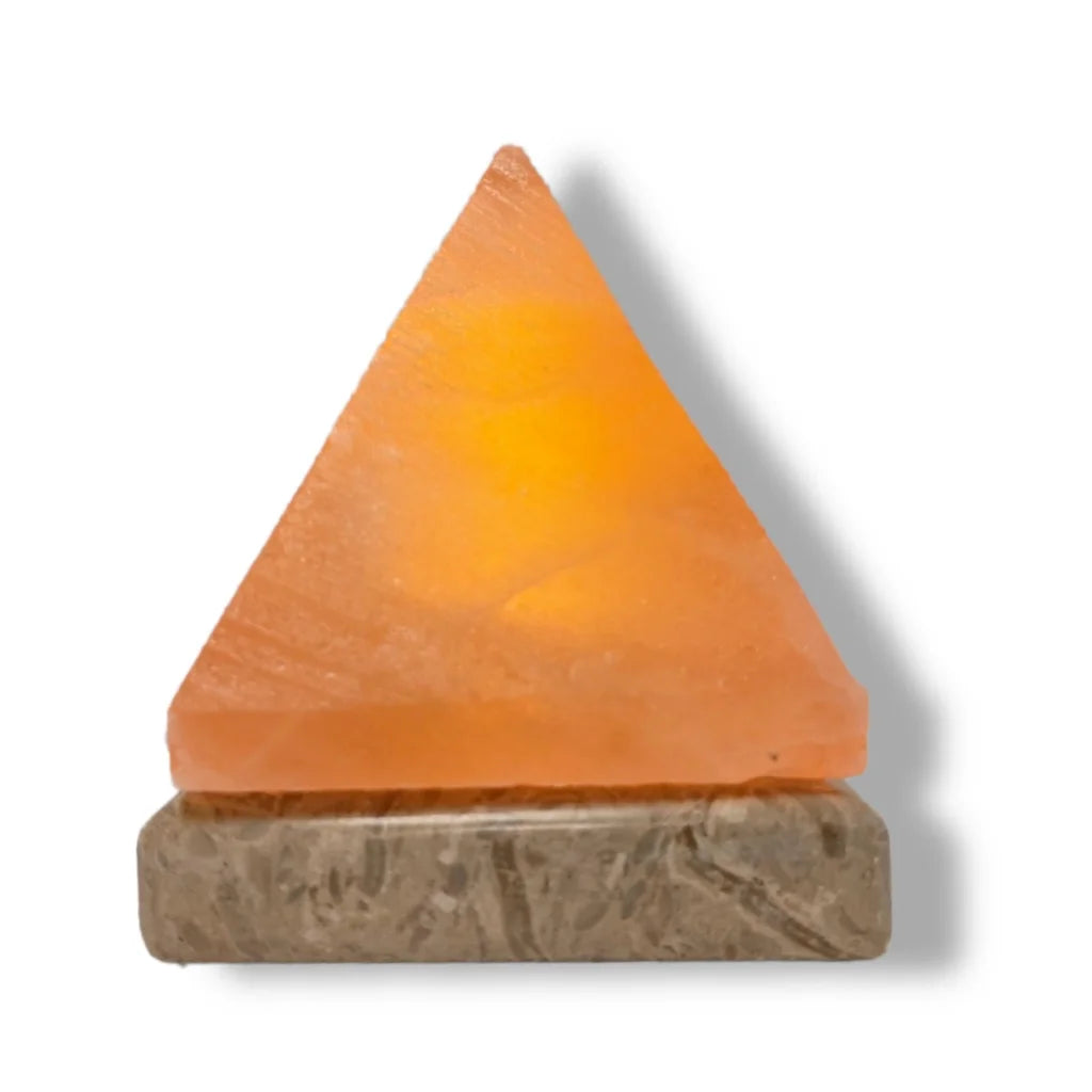 USB Colour Changing Himalayan Salt Lamp - Pyramid Shape