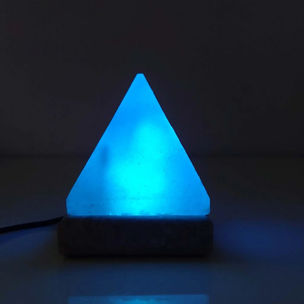 USB Colour Changing Himalayan Salt Lamp - Pyramid Shape