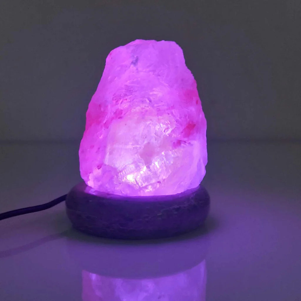 USB Colour Changing Salt Himalayan Lamp - Natural Shape