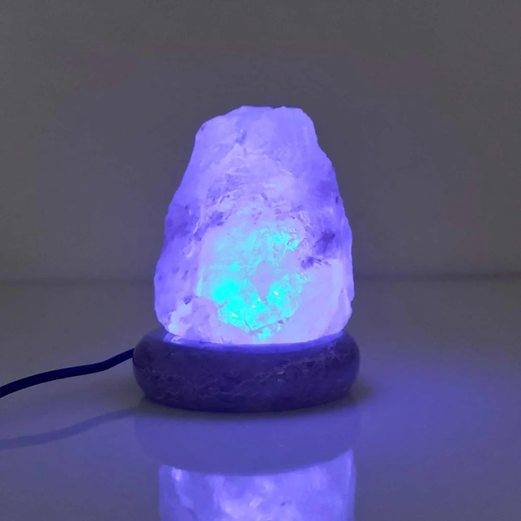 USB Colour Changing Salt Himalayan Lamp - Natural Shape