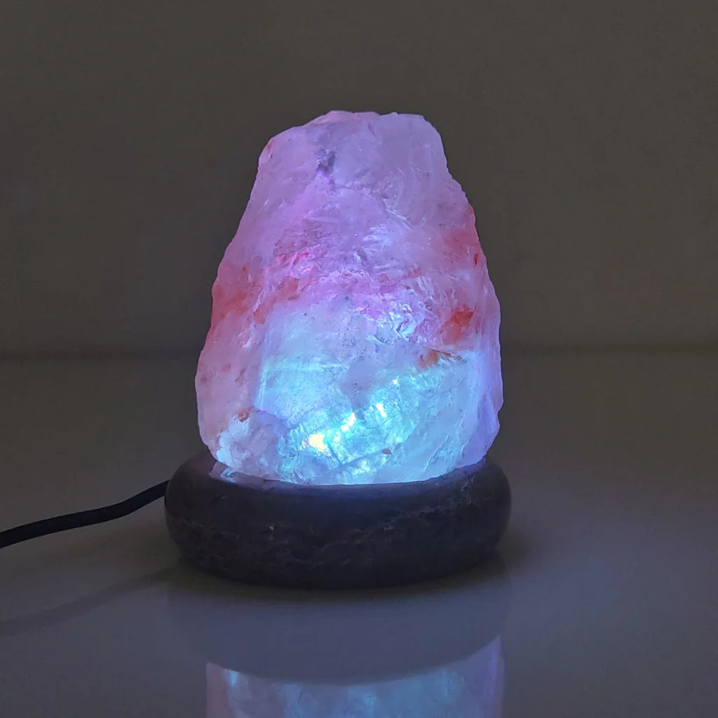 USB Colour Changing Salt Himalayan Lamp - Natural Shape
