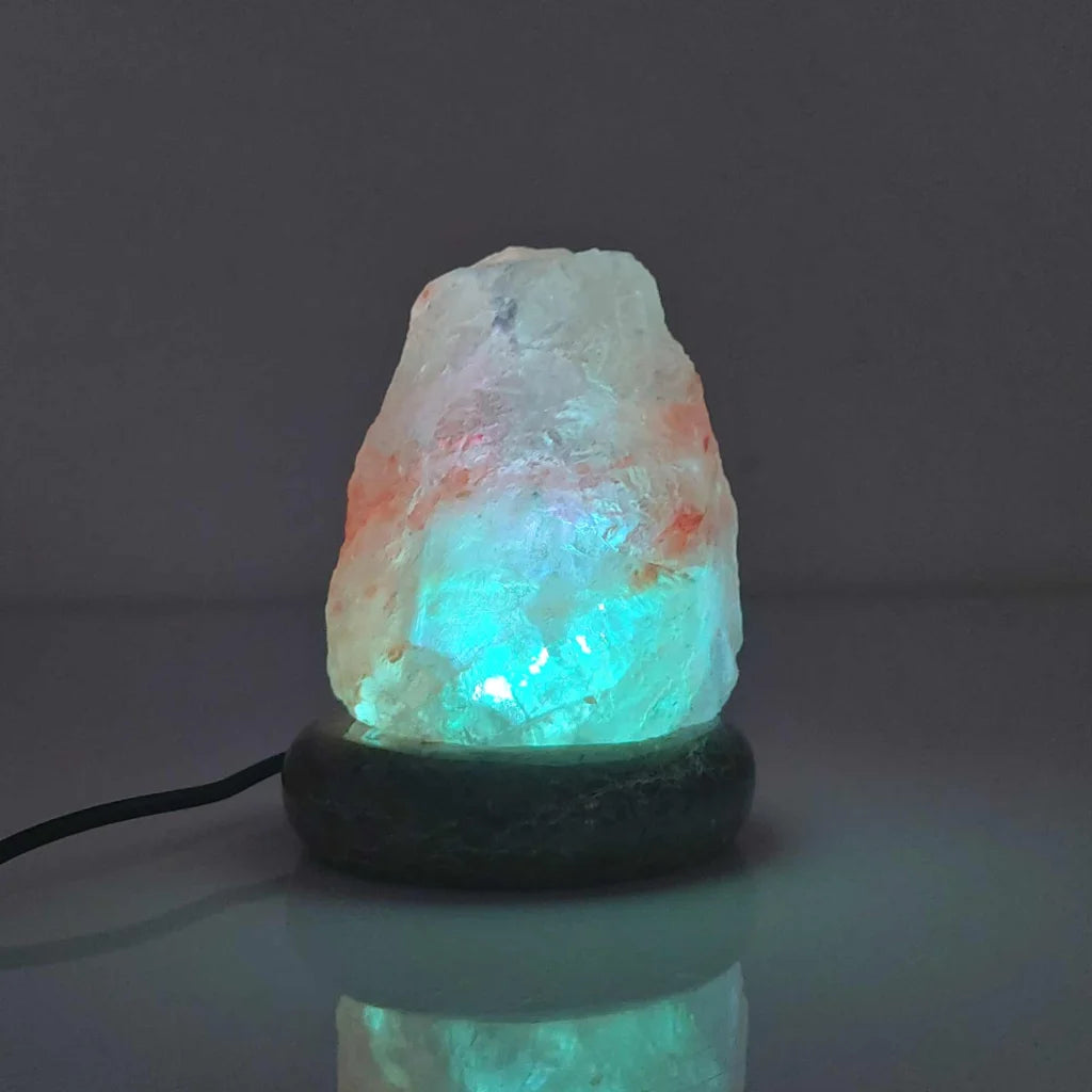 USB Colour Changing Salt Himalayan Lamp - Natural Shape