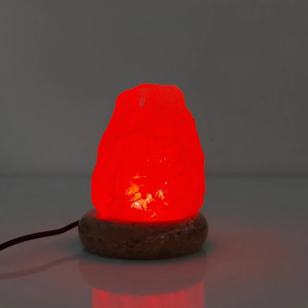 USB Colour Changing Salt Himalayan Lamp - Natural Shape