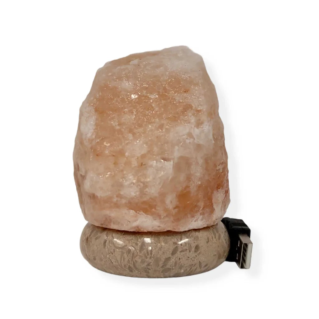 USB Colour Changing Salt Himalayan Lamp - Natural Shape
