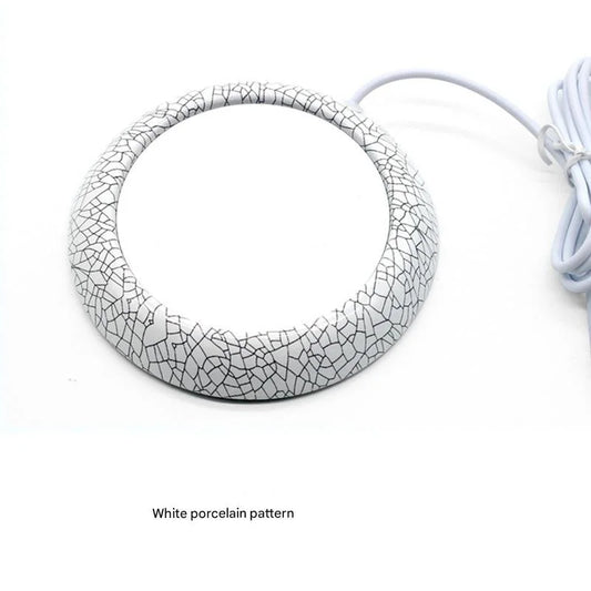 USB Cup Heater - White Porcelain Electric Beverage Heater