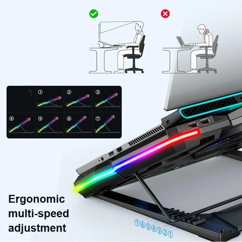 Usb Fan Cooler For Laptops - Touch Symphony Blue 5 Ports-1922443458346356742
