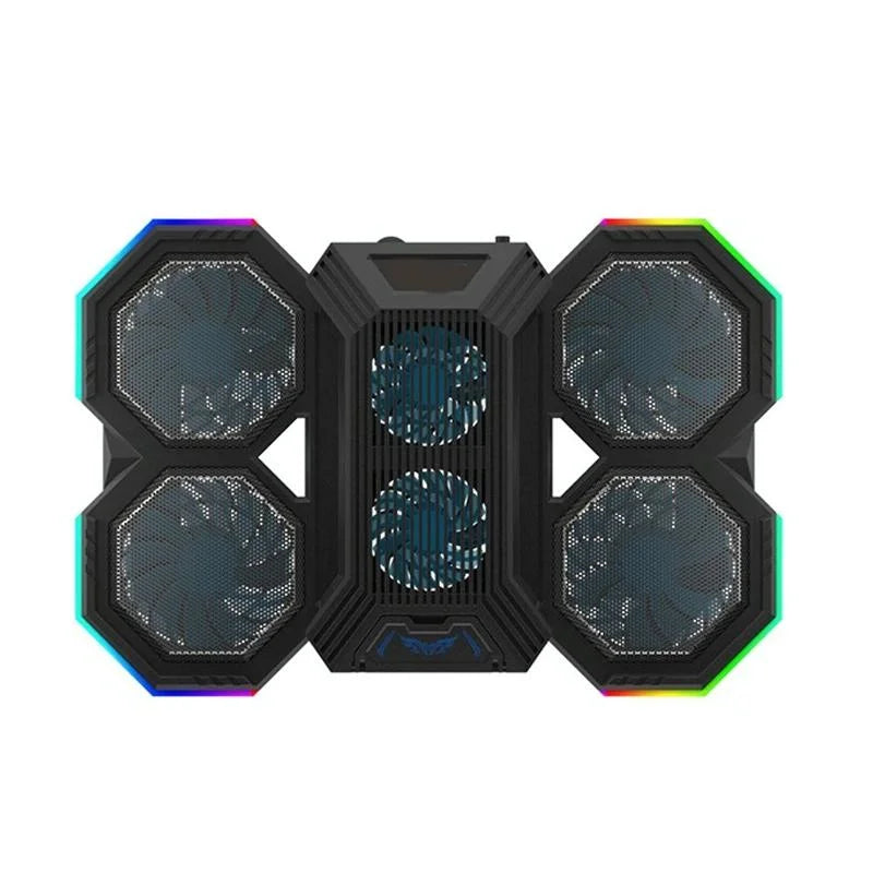 Usb Fan Stand With Phone Holder And Rgb Blue-1915198146816905216