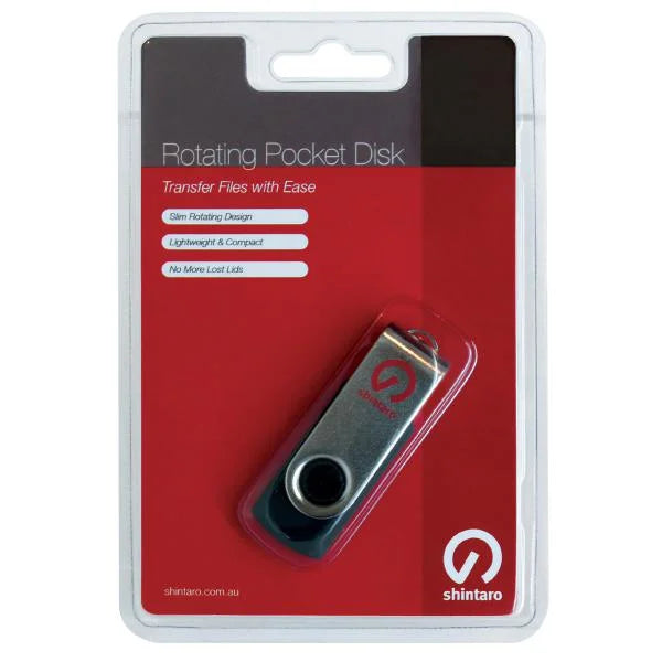 USB Flash Drive 8GB Rotating Pocket Disk USB 2.0 Shintaro