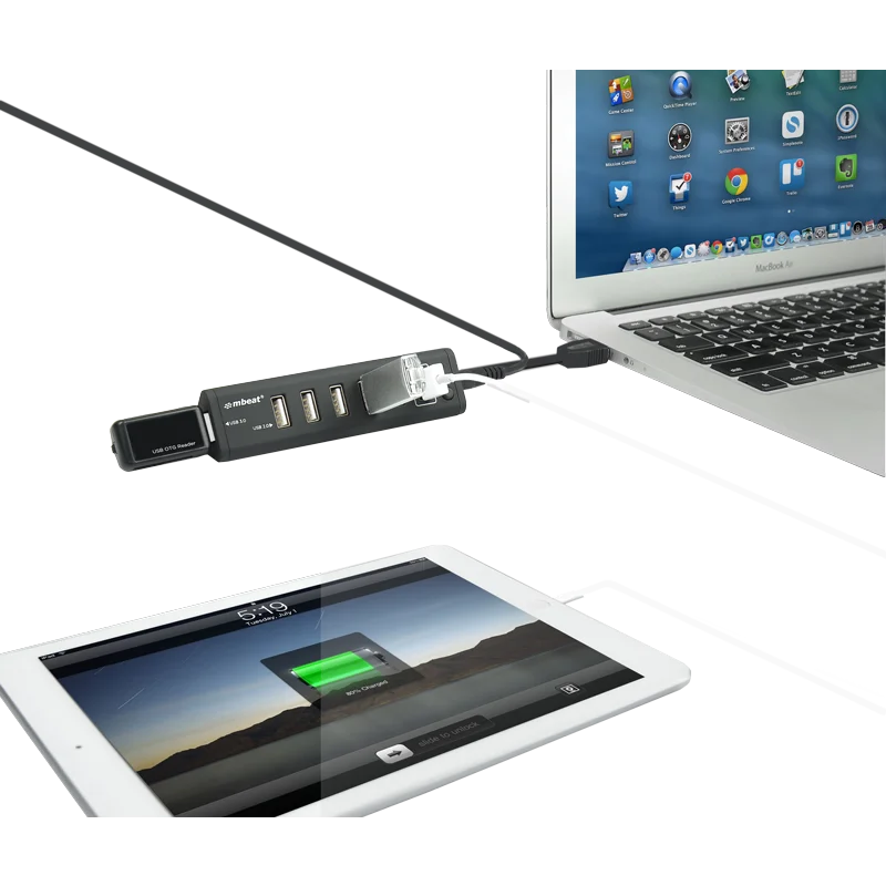 USB Hub 7-Port 3.0 x 1 + USB 2.0 x 6 with 2.1A Smart