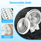 USB Powered Desk Fan Speed Adjustable Angle White