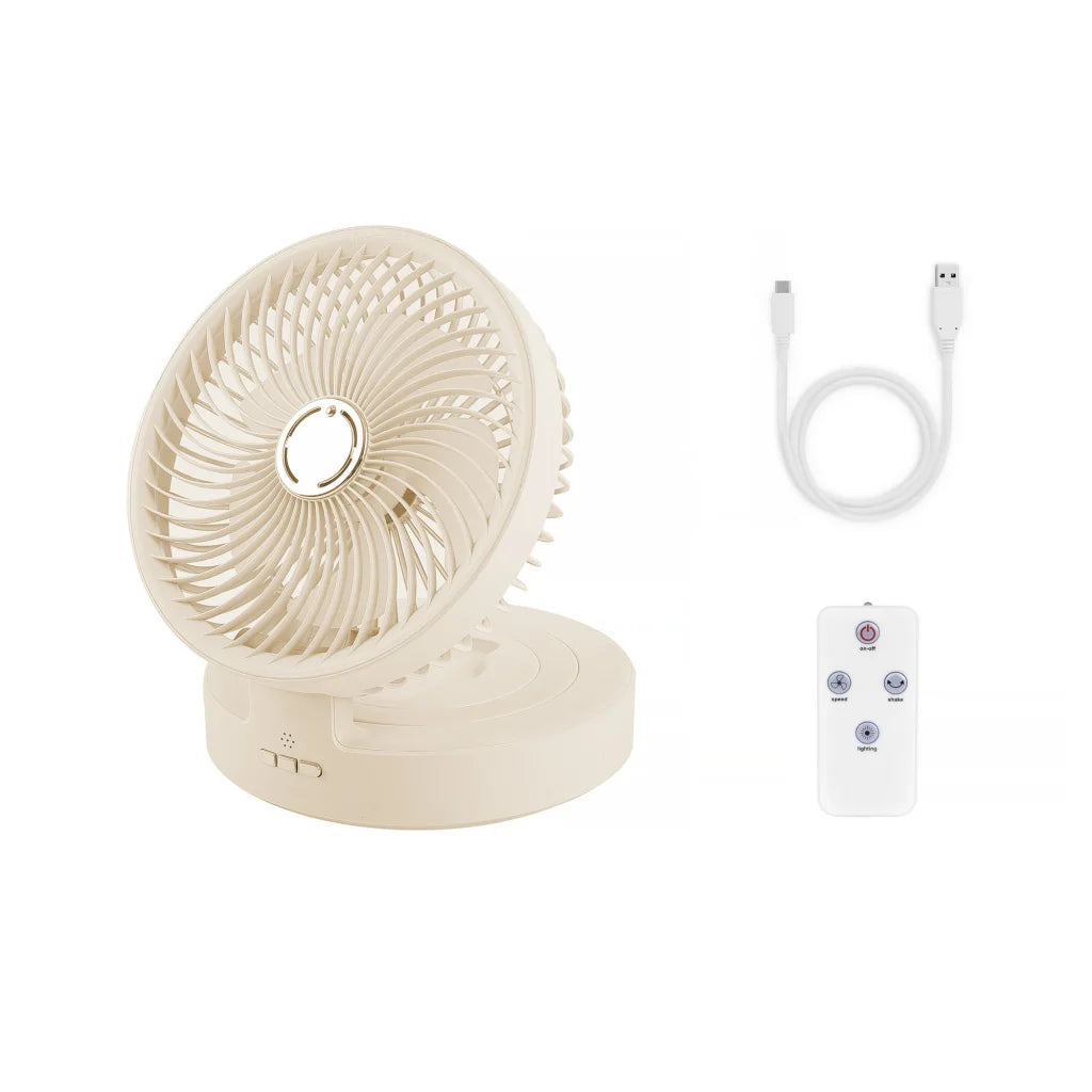 USB Rechargeable Auto Oscillation Tilt Adjustable Cordless