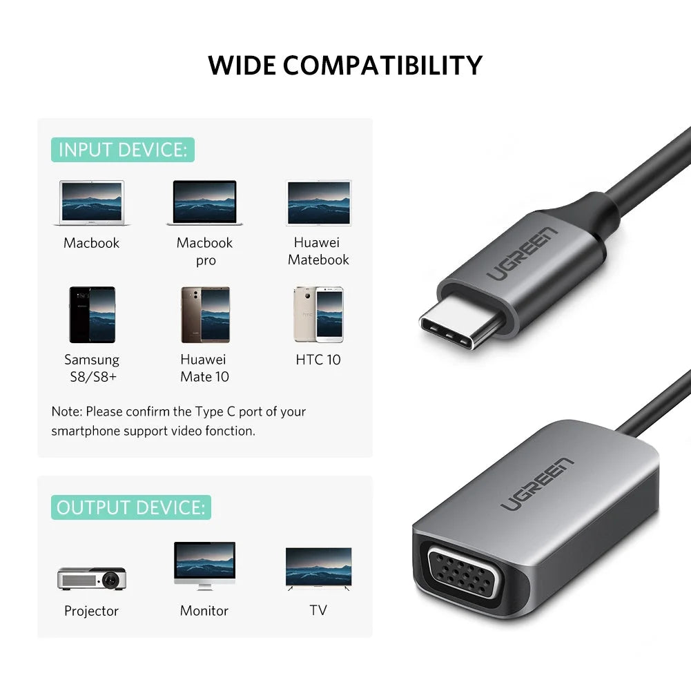 USB Type C to VGA Converter (50316)