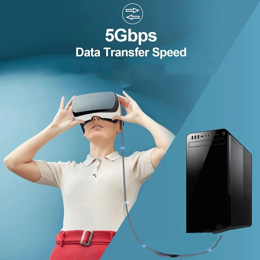 Usb3.2 Vr Link For Oculus Quest 2 - 6M Braided-1915197161755250689