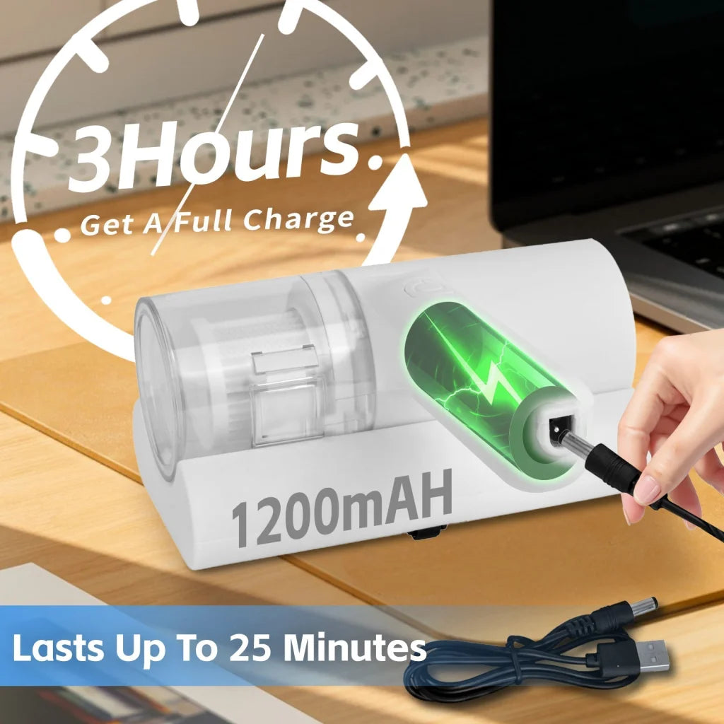 UV‑C Cordless Dust Mite Vacuum Handheld Sanitizing Cleaner
