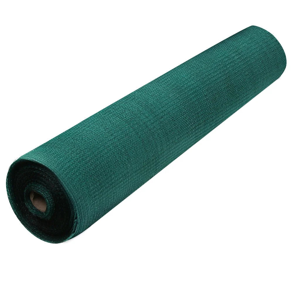Green mesh 66x20m shade sail with textile finish and neat seams