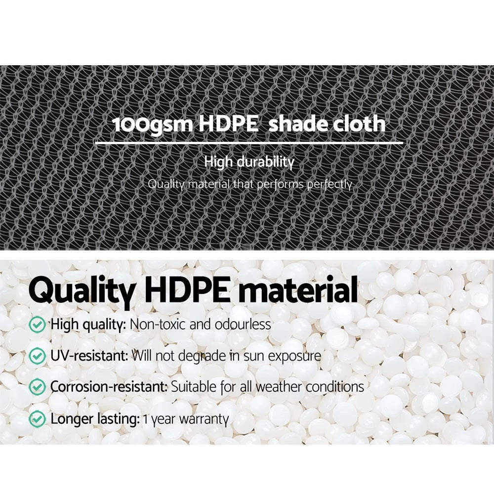 UV Shade Cloth 50% 3.66x10M - Garden Sail Mesh Roll Outdoor