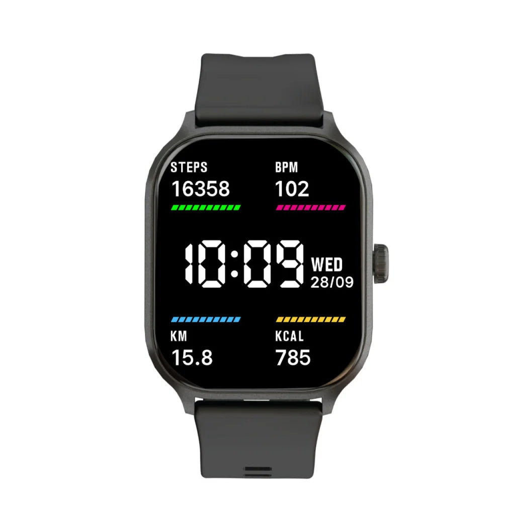 V-Fitness Smart Watch 2 Inch Touch Screen - Black - Fashion