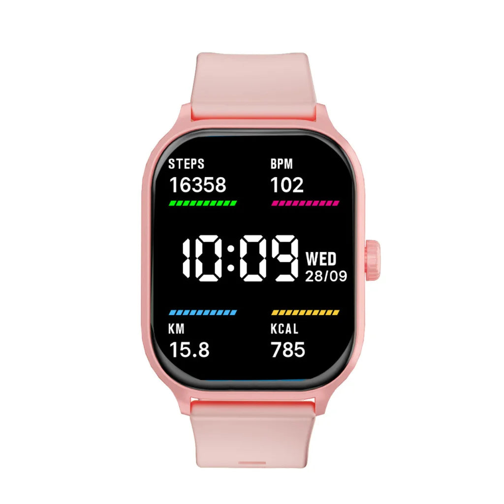 Pink 2 v fitness smart with watch inch touch screen