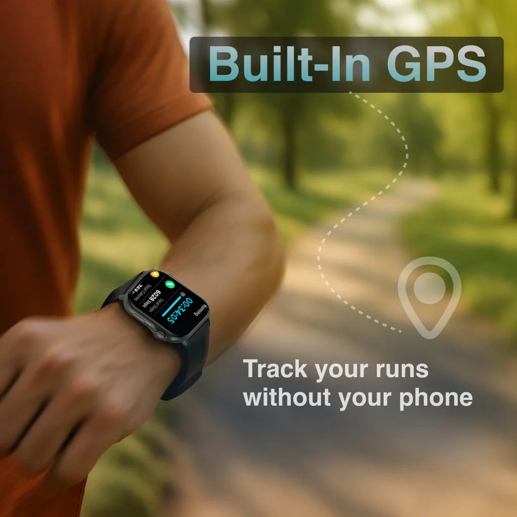 V-Fitness Smart Watch GPS and 2.1 inch Black - Fashion >