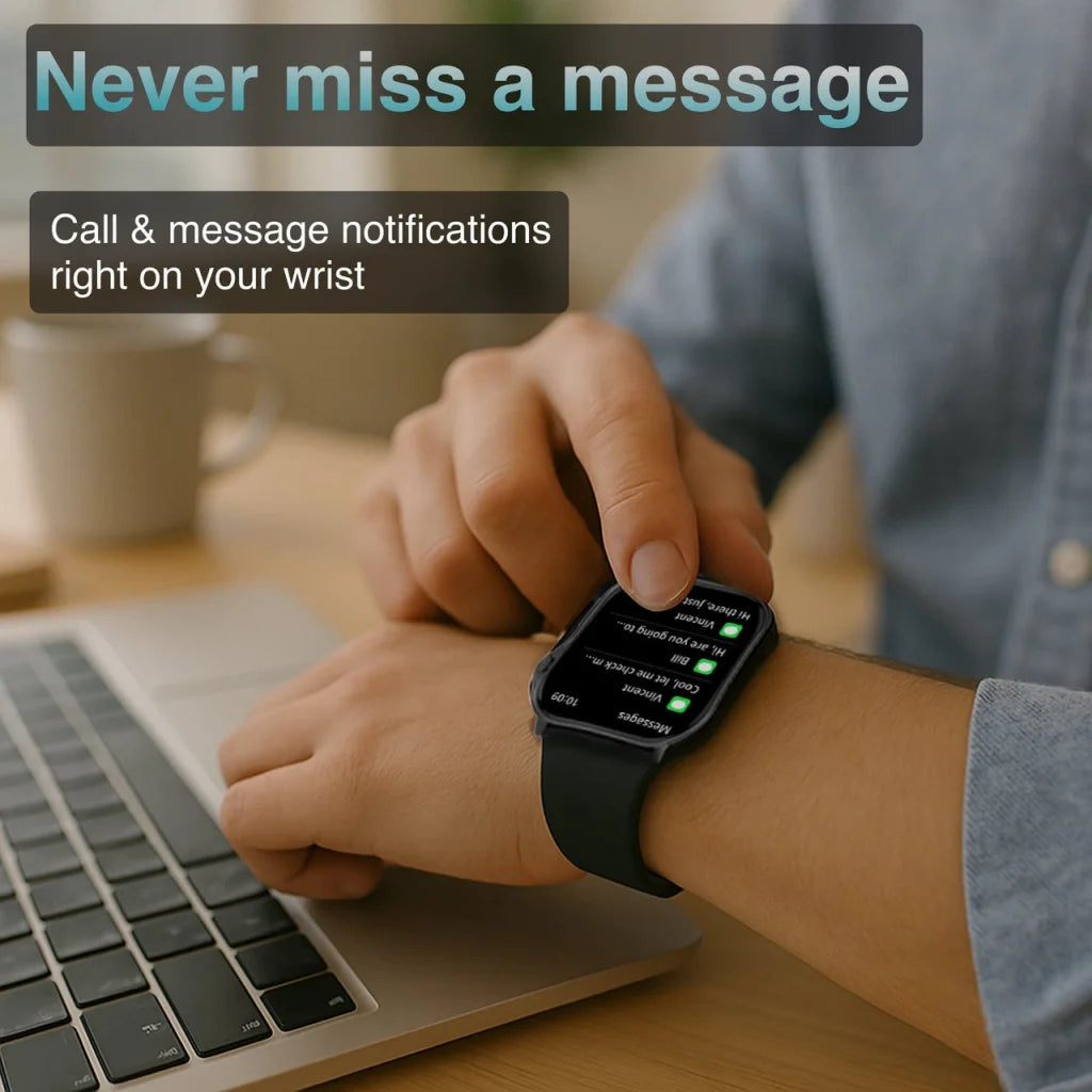 V-Fitness Smart Watch GPS and 2.1 inch Black - Fashion >