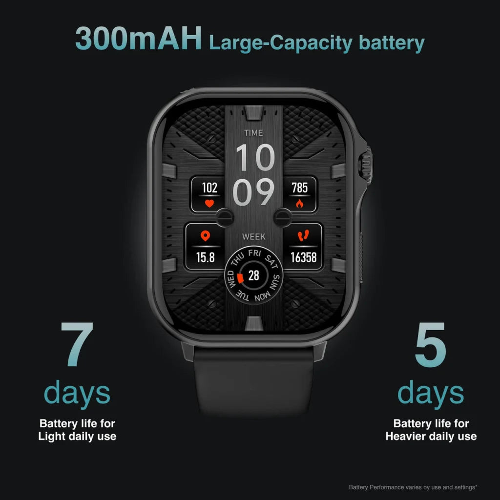 V-Fitness Smart Watch GPS and 2.1 inch Black - Fashion >