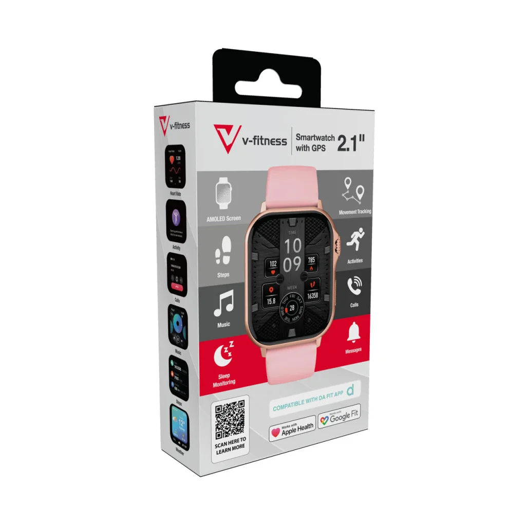 V fitness smart with compact layout and accessory details