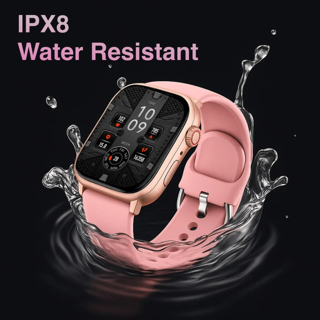 Pink v fitness smart with fitted edges and product hardware