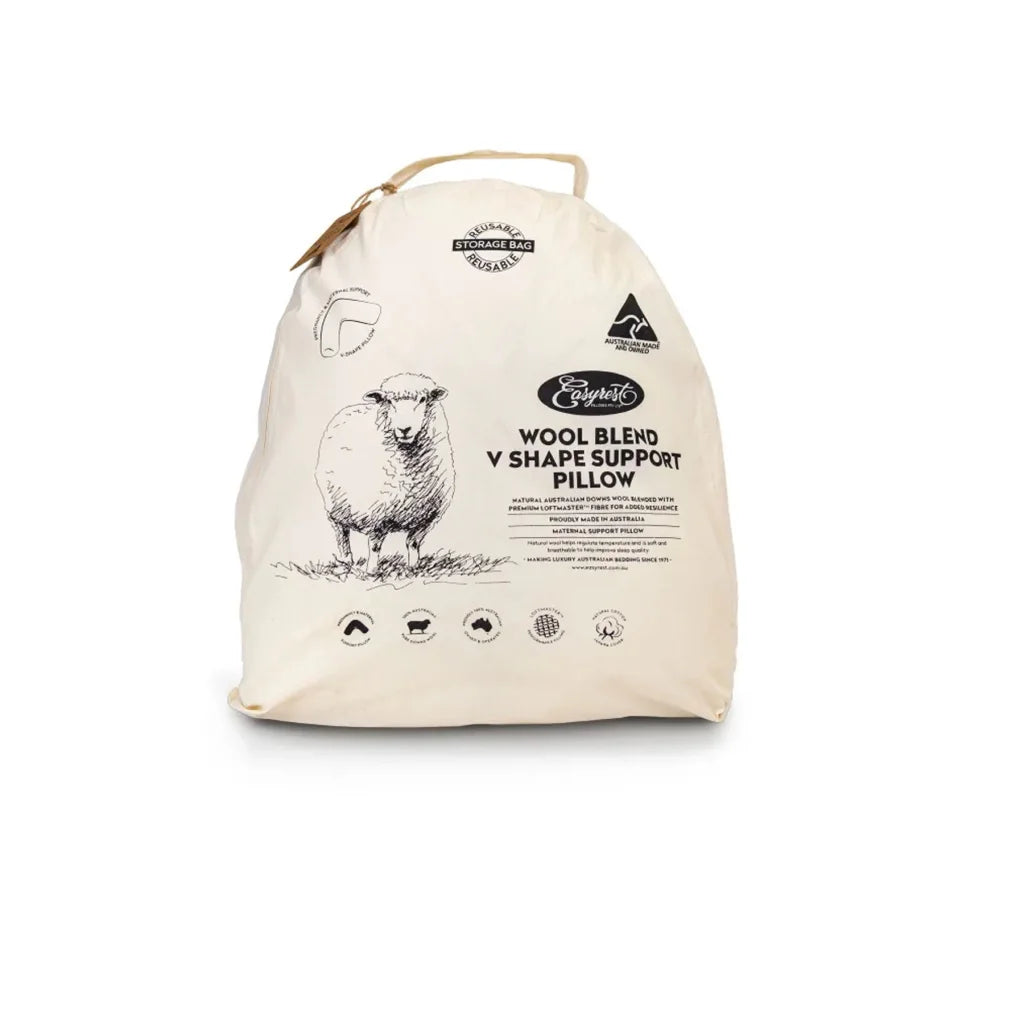Pillow Easyrest Wool Blend in Fabric Bag furniture